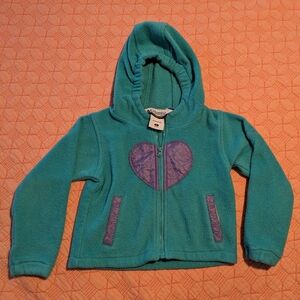 Columbia Hooded Fleece Jacket Toddler Size 3T